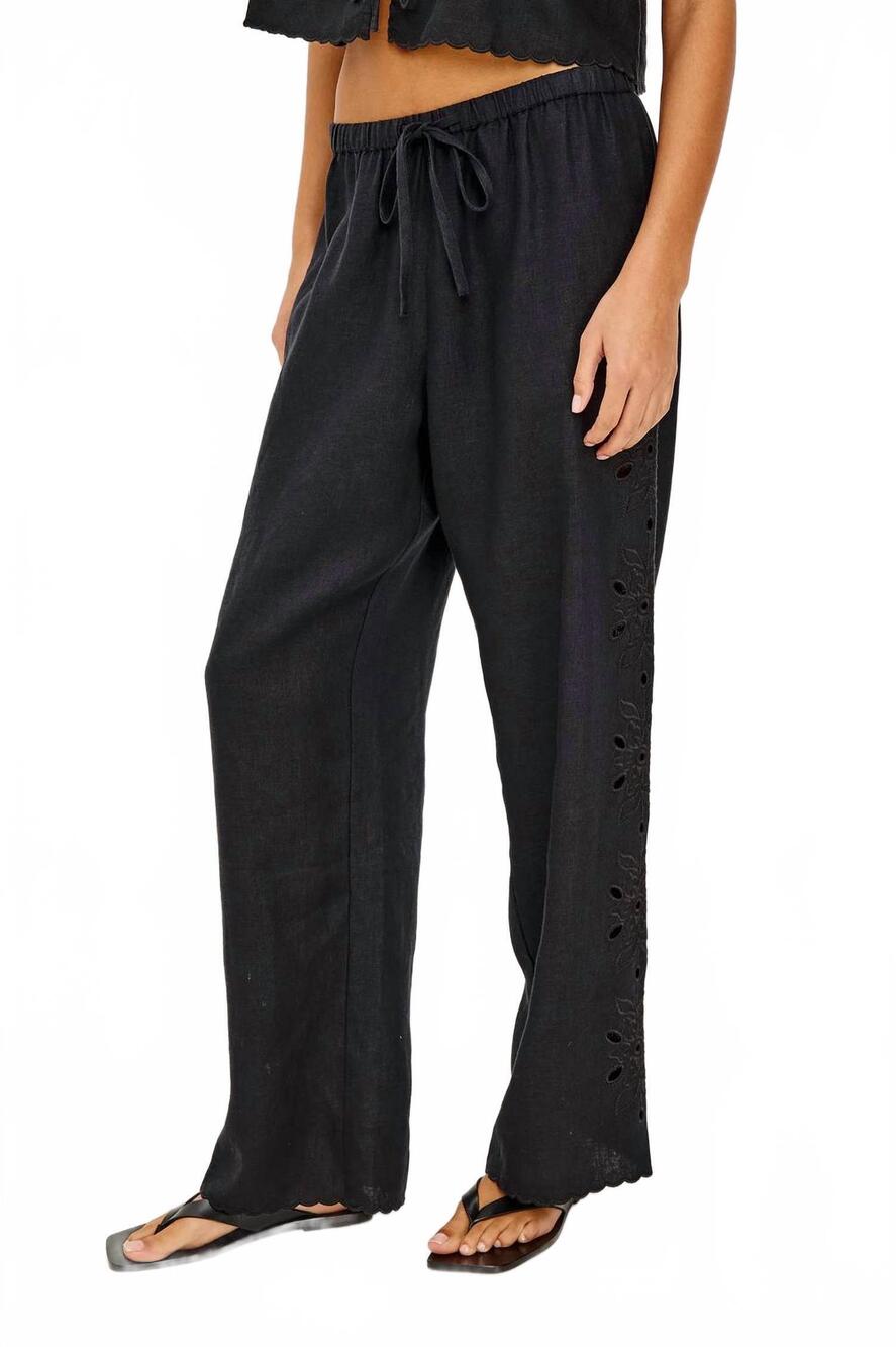 NEW RAILS mirina straight leg pants in black